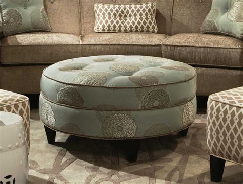 Large Round Storage Ottoman Coffee Table - Round Ottoman Coffee Table ...