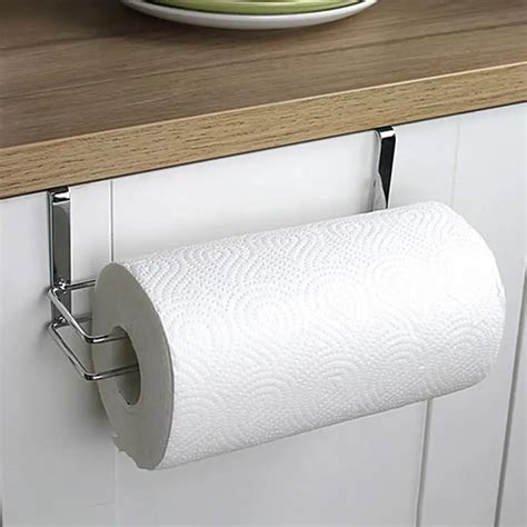 Stainless Steel Kitchen Paper Towel Holder Roll Wall Mounted Tissue ...