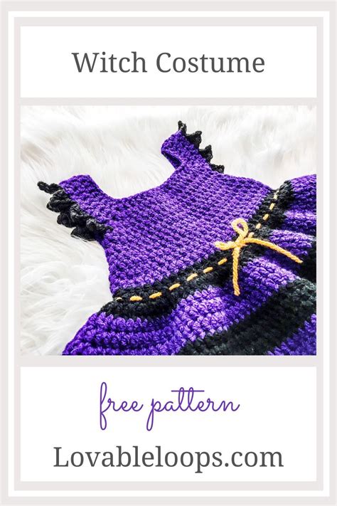 Cute and Free Crochet Pattern for Baby Witch Costume