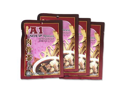 Buy (4) Packs of A1 Bak Kut Teh Soup Spices Traditional Mixed s ...