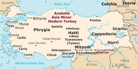 Anatolia Map (Asia Minor) Turkey Map History, Facts - Istanbul Clues