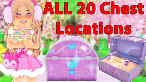 ALL 20 Chest Locations Royale High EASY GUIDE - YouTube