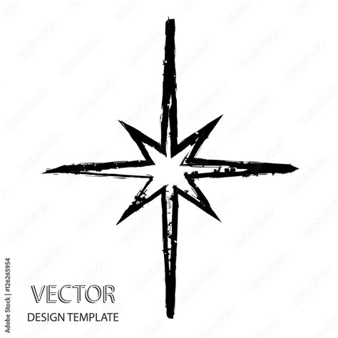 Vector Star . Retro Star . Star Background . Black Star . Star Sign ...