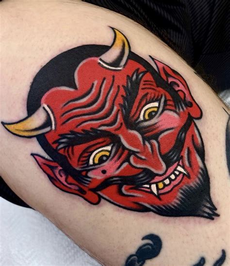 Satan Face Tattoo