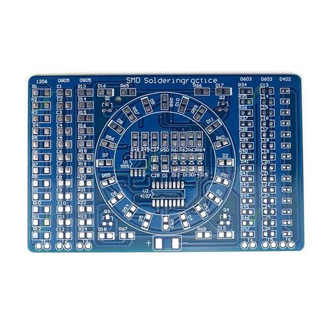 Soldering Practice SMD Circuit Board LED Electronics Project Kit DIY x1 ...