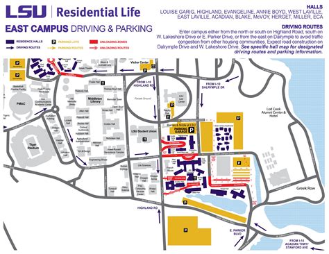 Printable Lsu Campus Map