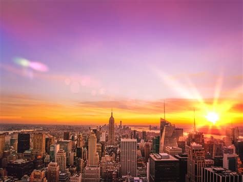 New York City Skyline Sunset | The NYC skyline at sunset ove… | Flickr