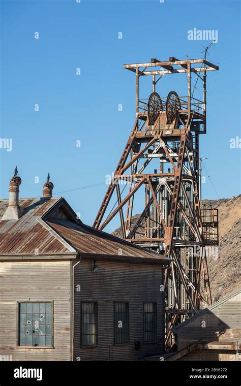 Broken Hill Australia December 2nd 2019 : View of the old disused mine ...