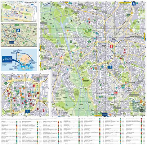 Leipzig tourist attractions map