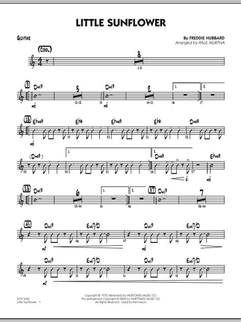 Sunflower Sheet Music