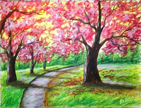 20 Photos New Cherry Blossom Tree Painting Easy