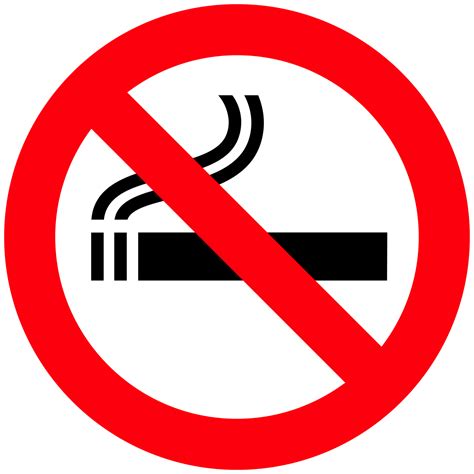 No Smoking Sign PNG Clipart