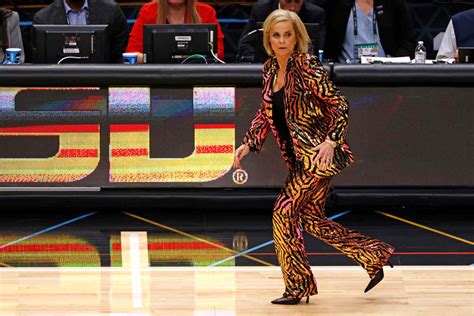 LSU Women's Basketball Coach Kim Mulkey Wears Wild Courtside Outfits