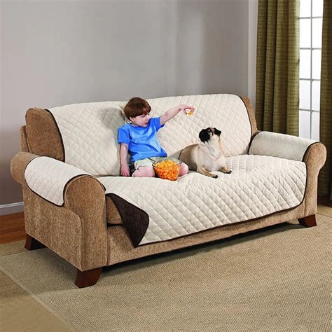 new 2019 Quilted Sofa Arm Chair Settee Pet Protector Slip Cover ...