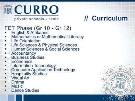 Curro information evening century city