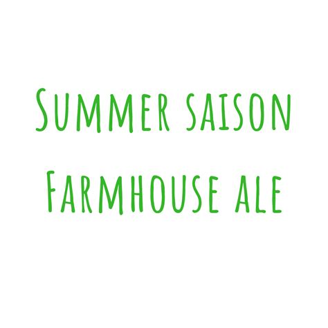 Summer Saison - Farmhouse Ale Braumeister 20 - mashcamp.shop