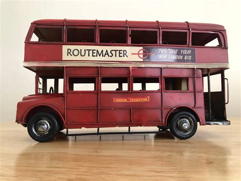 Vintage London Double Decker Bus Retro Red Bus Victoria Bus - Etsy