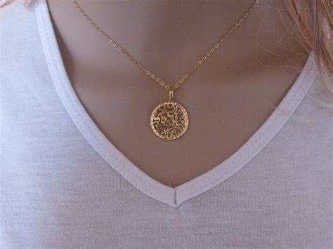 Shema Israel Necklace, Gold Shema Israel Necklace, Jewish Jewelry, Bat ...