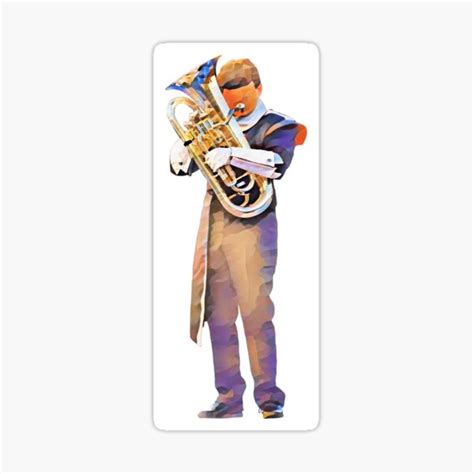 "Marching Band Euphonium Soloist" Sticker by maritherox | Redbubble