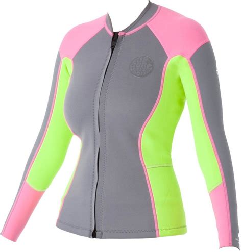 Rip Curl Womens Wetsuit Dawn Patrol Long Sleeve Front Zip Jacket ...