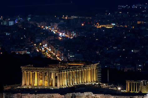 Parthenon Night View - Athens, Greece Photograph by Jon Berghoff - Pixels