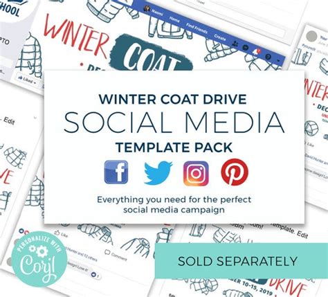 Coat Drive Template EDITABLE Winter Coat Drive Flyer Event Flyer ...