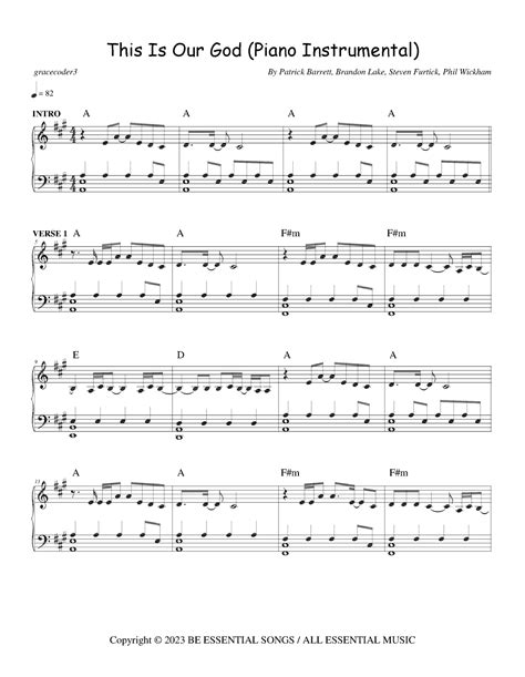 This Is Our God (arr. gracecoder3) by Phil Wickham Sheet Music for ...