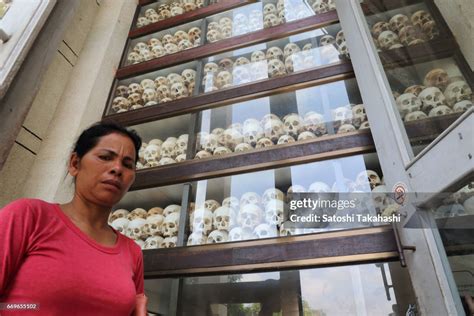 Skulls of the victims of the Pol Pot regime are on display in a... News ...