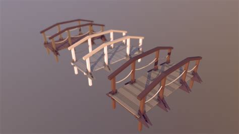 Wooden Bridge (Low Poly) - Download Free 3D model by Larolei Low Poly ...