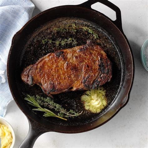 Cast-Iron Skillet Steak Recipe | Taste of Home