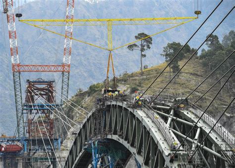 Photos: Chenab Arch Bridge nears completion