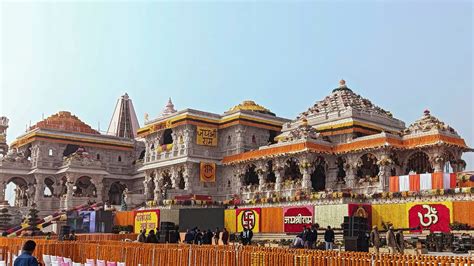 Key features of Ram Mandir: Special bricks, 392 pillars, 44 doors ...