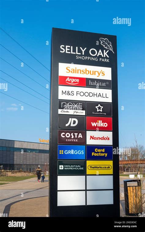 Sign for Selly Oak Shopping Park in Selly Oak, Birmingham, UK Stock ...