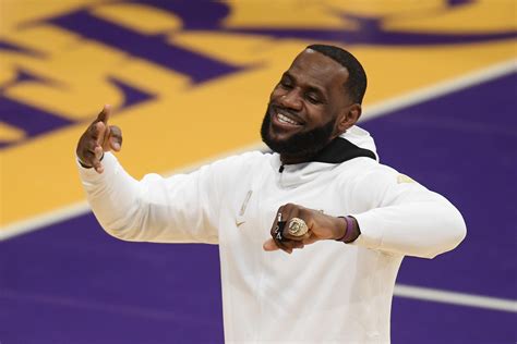 LeBron James & The LA Lakers Receive Their 2020 Championship Rings