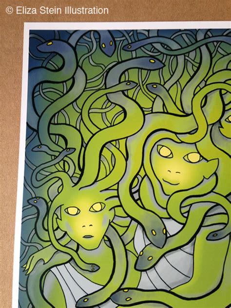 Medusa and the Gorgon Sisters Art Print Ancient Greek | Etsy