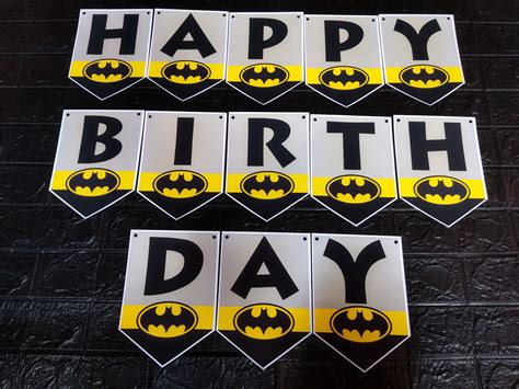 Arriba 78+ imagen batman birthday banner - Abzlocal.mx