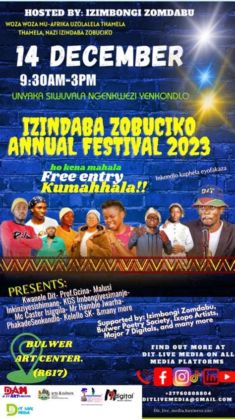 IZINDABA ZOBUCIKO ANNUAL FESTIVAL 2023, Bulwer Art Center, Mpumalanga ...