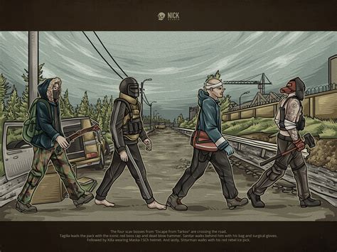 The four scav bosses from "Escape from Tarkov" by Nick Studio on Dribbble