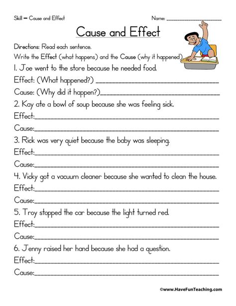 Cause And Effect Worksheets 2nd Grade