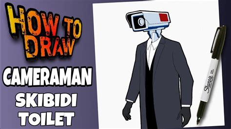 HOW TO DRAW CAMERAMAN FROM SKIBIDI TOILET | EASY | STEP BY STEP | como ...