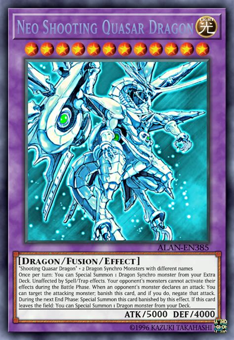 Neo Shooting Quasar Dragon by AlanMac95 | Custom yugioh cards, Yugioh ...