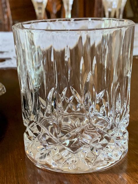 Crystal Old Fashion Glasses, Set of 4 Lead Crystal Manhattan Glasses ...