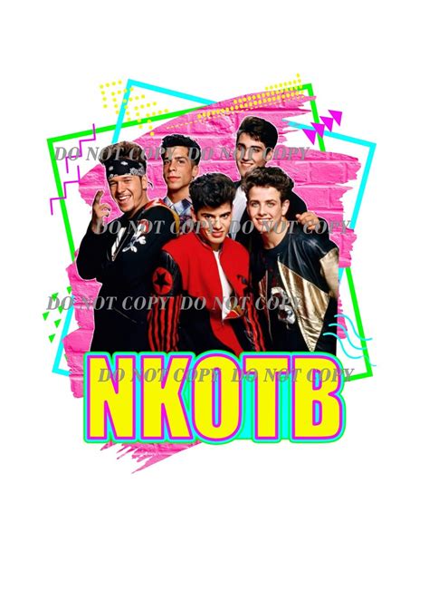 NKOTB 80s 300 DPI Image Digital Design Sublimation | Etsy