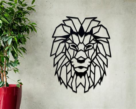 Lion Head Metal Wall Art Lion Wall Decor Lion Wall Art - Etsy