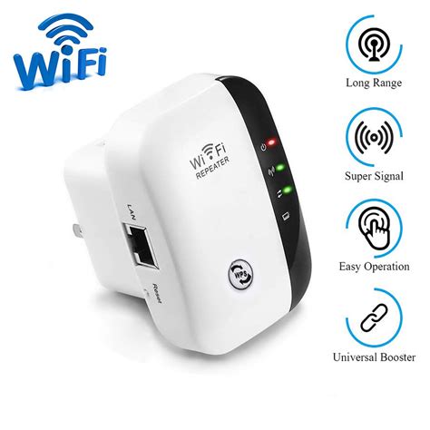 Wireless WiFi Signal Range Booster Repeater Extender Amplifier Network ...