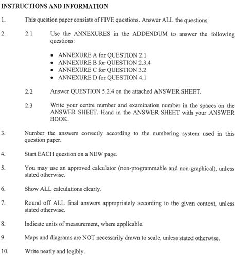 Grade 12 Mathematics Literacy Past Paper