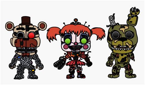 Fnaf 6 Funko Pop , Png Download - Funko Pop Scrap Baby, Transparent Png ...