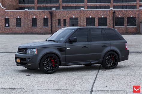 Black on Black: Matte Land Rover Range Rover Sport with Custom Rims ...