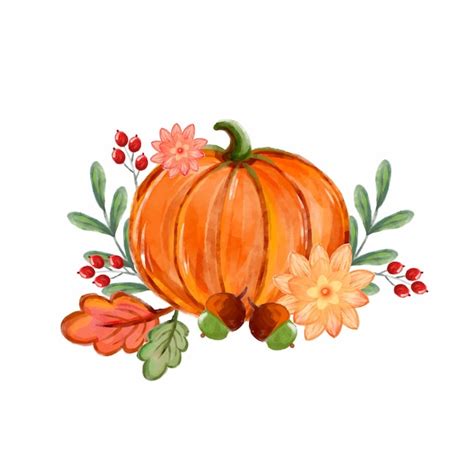 Free Vector | Watercolor autumn illustration