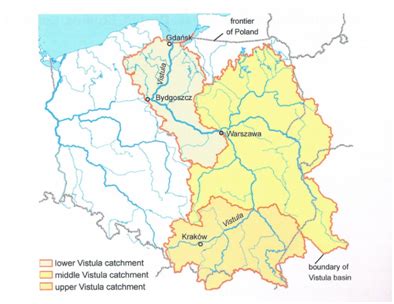 Vistula River Europe Map